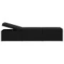 Tumbona de jardín con cojín y mesita ratán sintético negro de vidaXL, Tumbonas - Ref: Foro24-46228, Precio: 160,28 €, Descuen...