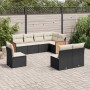 Set de sofás de jardín 8 piezas y cojines ratán sintético negro de , Conjuntos de jardín - Ref: Foro24-3260124, Precio: 481,8...