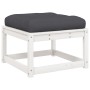 Set sofás jardín 5 pzas con cojines madera maciza pino blanco de , Conjuntos de jardín - Ref: Foro24-3217006, Precio: 561,22 ...