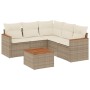 Juego de sofás jardín con cojines 6 pzas ratán sintético beige de , Conjuntos de jardín - Ref: Foro24-3258369, Precio: 406,94...
