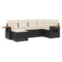 Set de sofás de jardín 6 piezas y cojines ratán sintético negro de , Conjuntos de jardín - Ref: Foro24-3259417, Precio: 387,3...