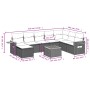 Set de sofás de jardín 9 pzas con cojines ratán sintético beige de , Conjuntos de jardín - Ref: Foro24-3259497, Precio: 562,4...