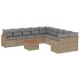 Set de sofás de jardín 11pzas con cojines ratán sintético beige de , Conjuntos de jardín - Ref: Foro24-3258762, Precio: 665,6...