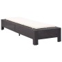Tumbona con cojín de ratán sintético negro de vidaXL, Tumbonas - Ref: Foro24-46234, Precio: 150,57 €, Descuento: %