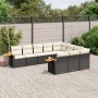 Set de sofás de jardín 10 pzas cojines ratán sintético negro de , Conjuntos de jardín - Ref: Foro24-3259578, Precio: 604,69 €...