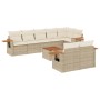 Set de sofás de jardín 9 pzas con cojines ratán sintético beige de , Conjuntos de jardín - Ref: Foro24-3259398, Precio: 663,7...