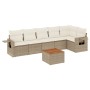 Set sofás de jardín 7 piezas y cojines ratán sintético beige de , Conjuntos de jardín - Ref: Foro24-3256905, Precio: 479,78 €...
