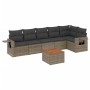 Set de sofás de jardín 7 piezas con cojines ratán PE gris de , Conjuntos de jardín - Ref: Foro24-3256907, Precio: 451,72 €, D...