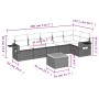 Set de sofás de jardín 7 piezas con cojines ratán PE gris de , Conjuntos de jardín - Ref: Foro24-3256907, Precio: 451,72 €, D...