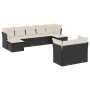 Set de sofás de jardín 8 piezas y cojines ratán sintético negro de , Conjuntos de jardín - Ref: Foro24-3250145, Precio: 537,5...