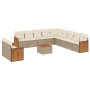 Set de sofás de jardín 12 pzas y cojines ratán sintético marrón de , Conjuntos de jardín - Ref: Foro24-3260217, Precio: 831,9...