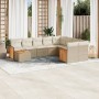 Juego de sofás jardín con cojines beige 10 pzas ratán sintético de , Conjuntos de jardín - Ref: Foro24-3260399, Precio: 703,1...
