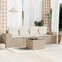 Juego de sofás jardín con cojines 5 pzas ratán sintético beige de , Conjuntos de jardín - Ref: Foro24-3254625, Precio: 392,43...
