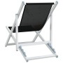 Sillas de playa plegables 2 unidades aluminio y textilene negro de , Sillas de jardín - Ref: Foro24-360168, Precio: 99,56 €, ...