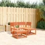 Juego de sofás de jardín 3 pzas madera maciza pino marrón cera de , Conjuntos de jardín - Ref: Foro24-3216987, Precio: 269,29...