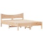 Estructura de cama madera maciza de pino 120x200 cm de , Camas y somieres - Ref: Foro24-844729, Precio: 103,66 €, Descuento: %