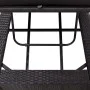 Sun lounger with black synthetic rattan cushion by vidaXL, Loungers - Ref: Foro24-46237, Price: 165,69 €, Discount: %