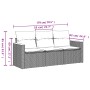 Set de sofá de jardín 3 pzas y cojines ratán sintético gris de , Conjuntos de jardín - Ref: Foro24-3258161, Precio: 199,27 €,...