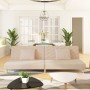 Sofá cama de 2 plazas con dos almohadas tela color crema de , Sofás - Ref: Foro24-375890, Precio: 252,24 €, Descuento: %