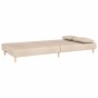 Sofá cama de 2 plazas con dos almohadas tela color crema de , Sofás - Ref: Foro24-375890, Precio: 252,24 €, Descuento: %