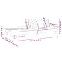 Sofá cama de 2 plazas con dos almohadas tela color crema de , Sofás - Ref: Foro24-375890, Precio: 247,90 €, Descuento: %