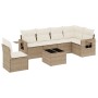 Set sofás de jardín 7 piezas y cojines ratán sintético beige de , Conjuntos de jardín - Ref: Foro24-3252575, Precio: 519,02 €...