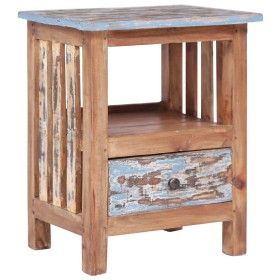 Mesita de noche de madera maciza reciclada 41x30x50 cm de vidaXL, Mesitas de noche - Ref: Foro24-283926, Precio: 93,40 €, Des...