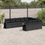 Set de sofás de jardín 10 pzas cojines ratán sintético negro de , Conjuntos de jardín - Ref: Foro24-3253022, Precio: 648,87 €...
