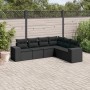 Set de sofás de jardín 6 piezas y cojines ratán sintético negro de , Conjuntos de jardín - Ref: Foro24-3222604, Precio: 434,0...