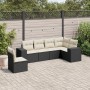 Set de sofás de jardín 6 piezas y cojines ratán sintético negro de , Conjuntos de jardín - Ref: Foro24-3222625, Precio: 354,4...