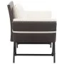 Banco de jardín con cojines ratán sintético marrón 176 cm de vidaXL, Bancos de jardín - Ref: Foro24-46231, Precio: 218,95 €, ...