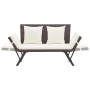 Banco de jardín con cojines ratán sintético marrón 176 cm de vidaXL, Bancos de jardín - Ref: Foro24-46231, Precio: 234,85 €, ...