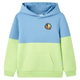 Sudadera infantil con capucha azul y amarillo suave 104 de , Camisetas para niños - Ref: Foro24-12595, Precio: 14,00 €, Descu...