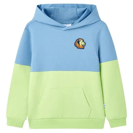 Sudadera infantil con capucha azul y amarillo suave 104 de , Camisetas para niños - Ref: Foro24-12595, Precio: 14,00 €, Descu...