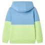 Sudadera infantil con capucha azul y amarillo suave 104 de , Camisetas para niños - Ref: Foro24-12595, Precio: 14,00 €, Descu...