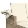 Doppelte Sonnenliege mit Verdeck und beigen synthetischen Rattankissen von , Liegen - Ref: Foro24-365810, Preis: 347,67 €, Ra...