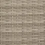 Double sun lounger with hood and light gray synthetic rattan cushions by , Loungers - Ref: Foro24-365812, Price: 357,36 €, Di...