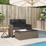 Sillón reclinable de jardín con cojines ratán sintético gris de , Bancos de jardín - Ref: Foro24-365819, Precio: 253,87 €, De...