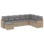 Juego de sofás de jardín con cojines beige 8 pzas ratán PE de , Conjuntos de jardín - Ref: Foro24-3258650, Precio: 501,88 €, ...