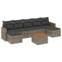 Set de sofás de jardín 8 pzas y cojines ratán sintético gris de , Conjuntos de jardín - Ref: Foro24-3258644, Precio: 425,51 €...