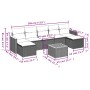 Set de sofás de jardín 8 pzas y cojines ratán sintético gris de , Conjuntos de jardín - Ref: Foro24-3258644, Precio: 425,51 €...