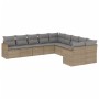 Juego de sofás jardín con cojines beige 10 pzas ratán sintético de , Conjuntos de jardín - Ref: Foro24-3258755, Precio: 624,0...