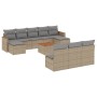 Set de sofás de jardín 11pzas con cojines ratán sintético beige de , Conjuntos de jardín - Ref: Foro24-3258797, Precio: 613,5...