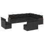Set de sofás de jardín 12 piezas cojines ratán sintético negro de , Conjuntos de jardín - Ref: Foro24-3258870, Precio: 766,98...