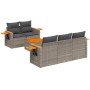 Set de muebles de jardín 6 pzas y cojines ratán sintético gris de , Conjuntos de jardín - Ref: Foro24-3259029, Precio: 432,01...