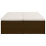 Tumbona convertible con cojín de ratán sintético marrón de vidaXL, Camas para exteriores - Ref: Foro24-46243, Precio: 352,85 ...