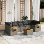 Set de sofás de jardín 8 pzas y cojines ratán sintético gris de , Conjuntos de jardín - Ref: Foro24-3259057, Precio: 494,54 €...