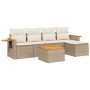 Juego de sofás jardín con cojines 6 pzas ratán sintético beige de , Conjuntos de jardín - Ref: Foro24-3259167, Precio: 426,59...