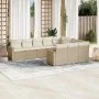 Garden sofa set with beige cushions 10 pieces synthetic rattan by , Modular outdoor sofas - Ref: Foro24-3251825, Price: 671,0...