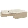 Garden sofa set with beige cushions 10 pieces synthetic rattan by , Modular outdoor sofas - Ref: Foro24-3251825, Price: 671,0...